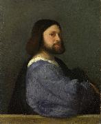 Titian A Man with a Quilted Sleeve oil