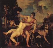 Titian Venus and Adonis oil on canvas