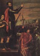 Titian The Exbortation of the Marquis del Vasto to His Troops china oil painting reproduction