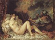 Titian Danae oil on canvas