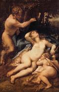 Correggio Venus,Satyre et Cupidon china oil painting artist