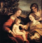 Correggio Wedding of Saint Catherine oil