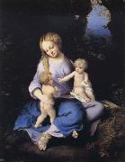 Correggio Madonna and Child with the Young Saint John oil on canvas