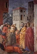 MASACCIO The Distribution of Alms and the Death of Ananias china oil painting reproduction