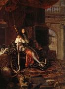 Testelin,Henri Louis XIV,protecteur de I'Academie Royale china oil painting reproduction