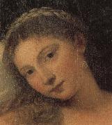 Titian Details of Venus of Urbino oil on canvas