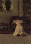 Titian Details of Venus of Urbino oil