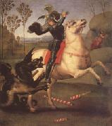 Raphael George Fighting the Dragon (mk05) china oil painting reproduction