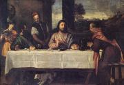 Titian The Supper at Emmaus (mk05) china oil painting reproduction