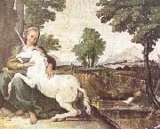 Domenichino The Maiden and the Unicorn (mk08) china oil painting reproduction