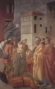 MASACCIO St Peter distributes the Goods of the Community and The Death of Ananias (mk08) china oil painting reproduction