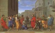 Poussin Christ and the Woman Taken in Adultery (mk05) china oil painting reproduction