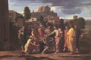 Poussin Christ Healing the Blind (mk05) china oil painting reproduction