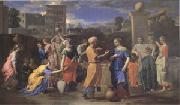 Poussin Eliezer and Rebecca (mk05) china oil painting reproduction