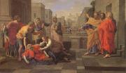 Poussin The Death of Sapphira (mk05) oil