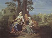 Poussin The Holy Family in a Landscape (mk05) china oil painting reproduction