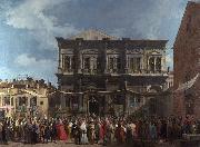 Canaletto Visita del doge alla chiesa di S Rocco (mk21) oil