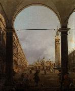 Canaletto Piazza S.Marco verso la basilica,dall'angolo nord-oves (mk21) china oil painting artist