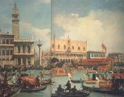 Canaletto Ritorno del bucintoro al Molo nel giorno dell'Ascensione dopo Il (mk21) oil