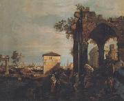 Canaletto Paesaggio con rovine (mk21) oil