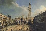 Canaletto Piazza S.Marco con la basilica di fronte (mk21) china oil painting reproduction