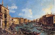 Canaletto Regatta on the Canale Grande oil on canvas