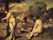 Giorgione Concert Champetre china oil painting reproduction