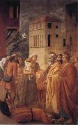 MASACCIO St Peter distributes the Goods of the Community and The Death of Ananias china oil painting reproduction