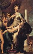 PARMIGIANINO Madonna of the Long Neck oil on canvas