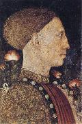 PISANELLO Portrait of Lionello d'Este oil on canvas