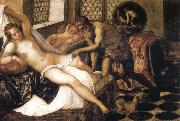 Tintoretto Vulcan Suuprises Venus and Mars china oil painting reproduction