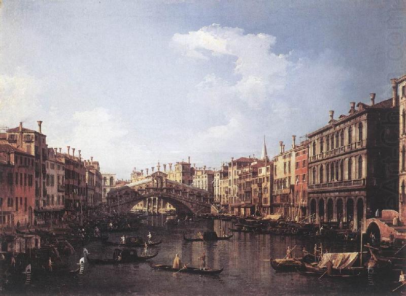 The Rialto Bridge from the South fdg, Canaletto