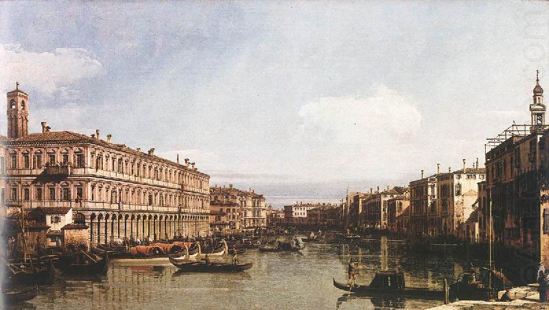 View of the Grand Canal fg, Canaletto