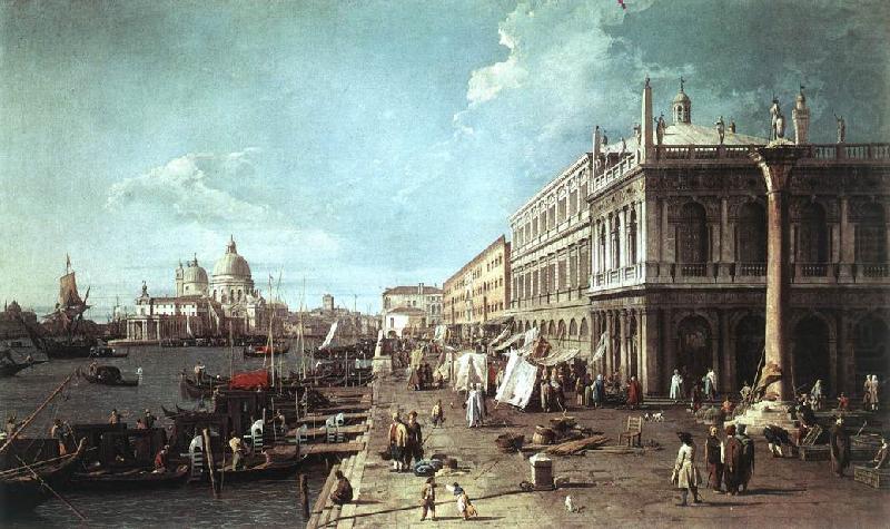 The Molo with the Library and the Entrance to the Grand Canal f, Canaletto