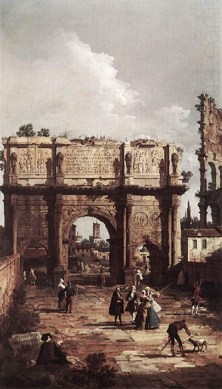 Rome: The Arch of Constantine ffg, Canaletto