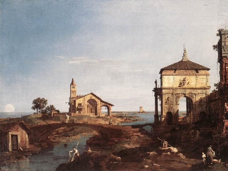 Capriccio with Venetian Motifs df, Canaletto