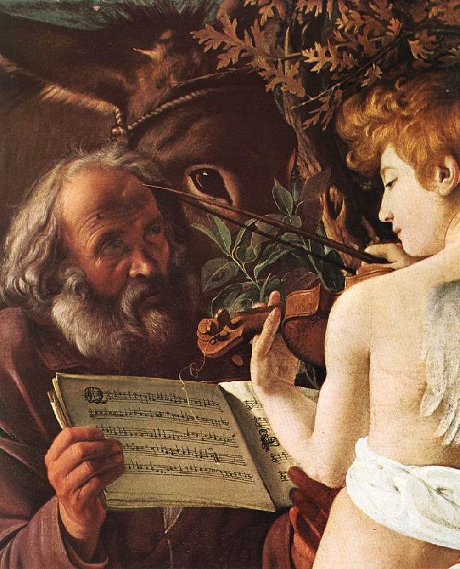 Rest on Flight to Egypt (detail) fgf, Caravaggio