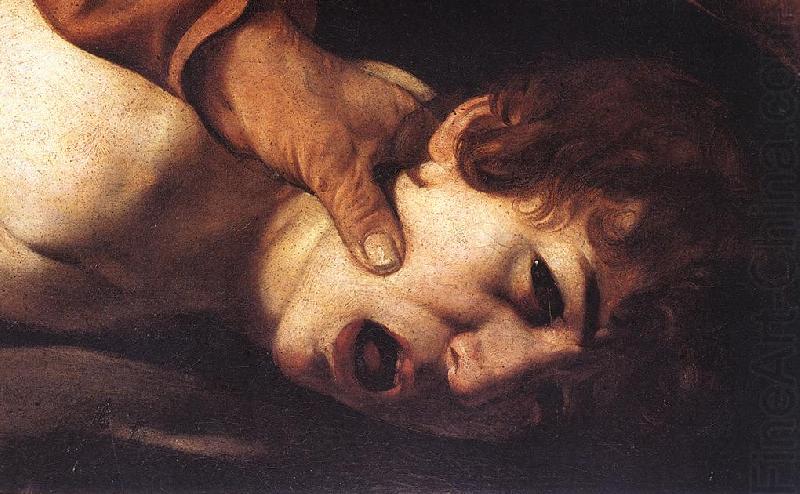 The Sacrifice of Isaac (detail) dsf, Caravaggio