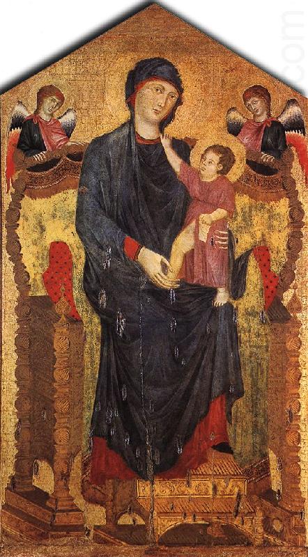 Madonna Enthroned with the Child and Two Angels dfg, Cimabue