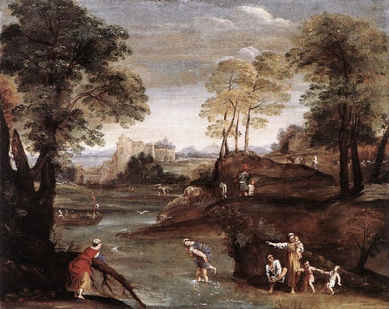 Landscape with Ford dg, Domenichino