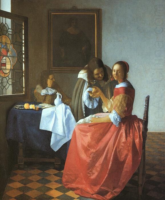 A Lady and Two Gentlemen, JanVermeer