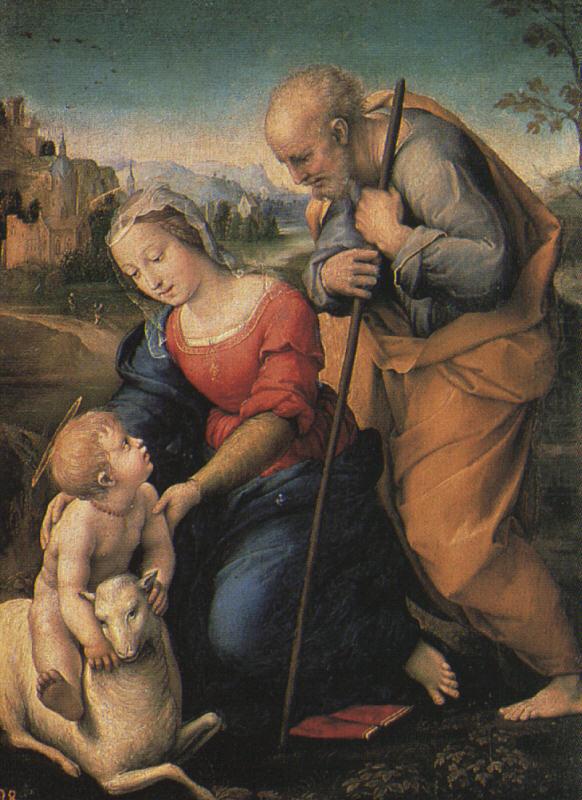 The Holy Family with a Lamb, Raphael