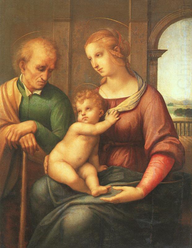 The Holy Family with Beardless St.Joseph, Raphael