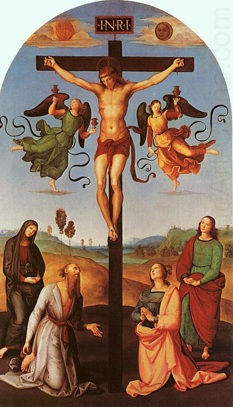 Christ on the Cross with the Virgin, Saint Jerome, Mary Magdalene and John the Baptist, Raphael