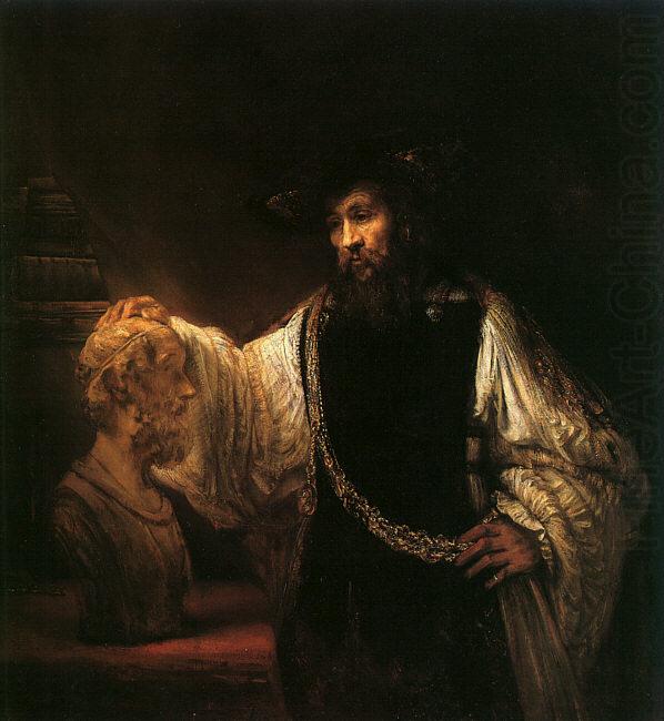 Aristotle with a Bust of Homer, Rembrandt