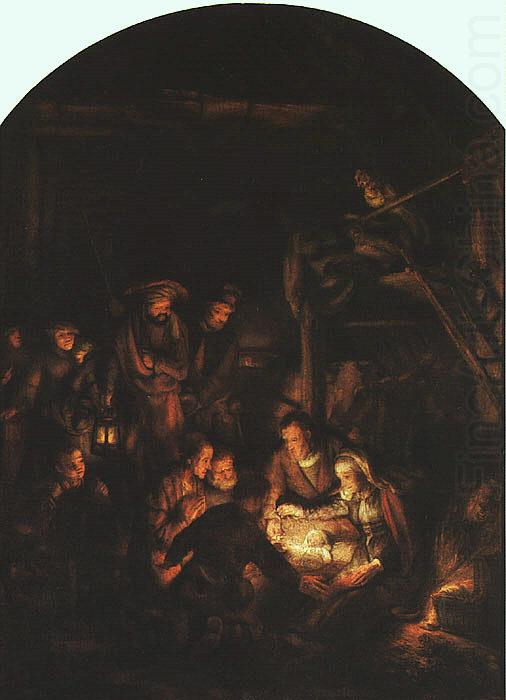 Adoration of the Shepherds, Rembrandt