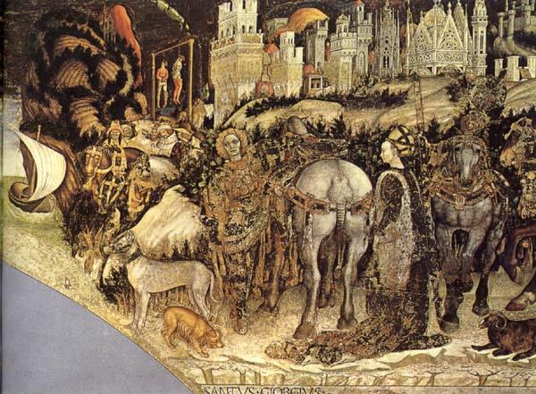 Saint George and the Princess of Trebizond (detail) sg, PISANELLO