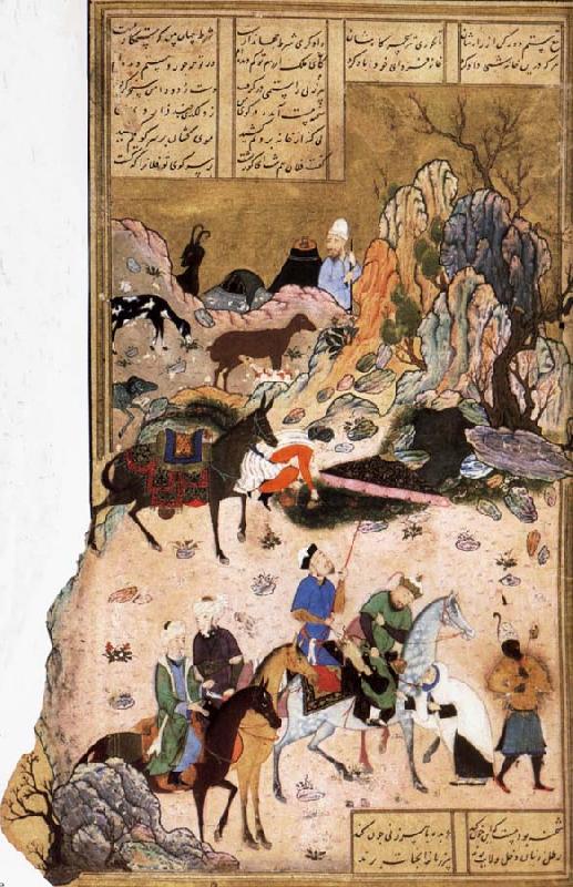 Sultan Sanjar and the wildow, Bihzad