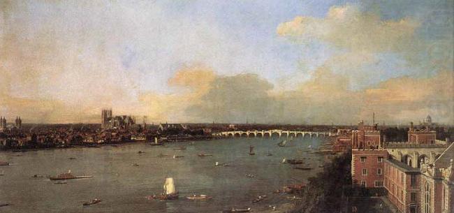 London, Seen from an Arch of Westminster Bridge, Canaletto