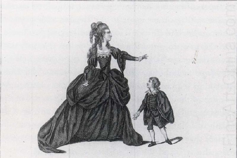 Mrs-Rates and Master Pullen in the Characters of Isabella and Child, J.Thornthwaite